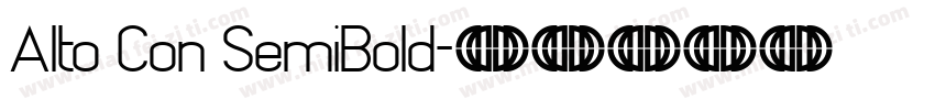 Alto Con SemiBold字体转换